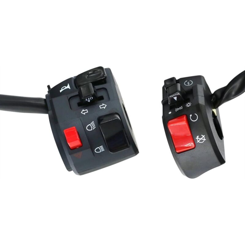 Universeller 22-mm-lenkerschalter – Hupe, Blinker, Nebelscheinwerfer – Motorstart, Scheinwerferschalter – Kompatibel Mit Motorrädern Und Atvs