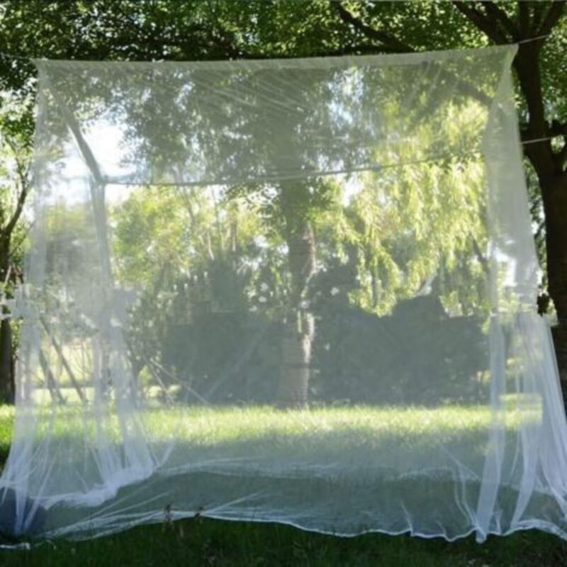 Weißes Moskitonetz Für Den Außenbereich, 180 X 200 X 200 Cm, Ideal Für Reisen Sowie Für Drinnen Und Draußen. Geeignet Für Doppel-, Einzel-, Klapp- Und Kinderbetten.