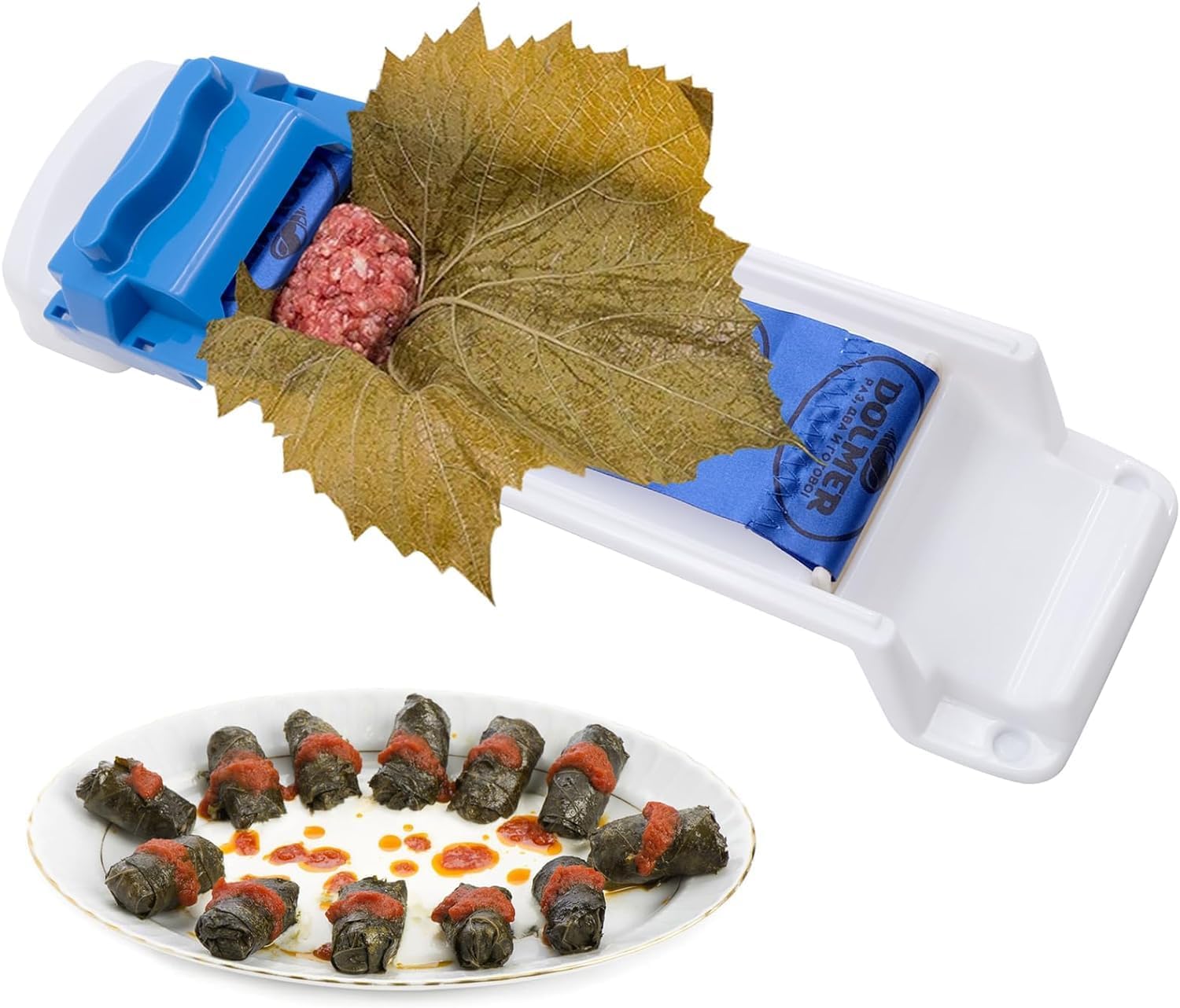 Weinblattrollmaschine, Sarma, Weinblattroller, Dolmer, Fleischroller, Einfach Zum Rollen Von Fleisch Und Gemüse