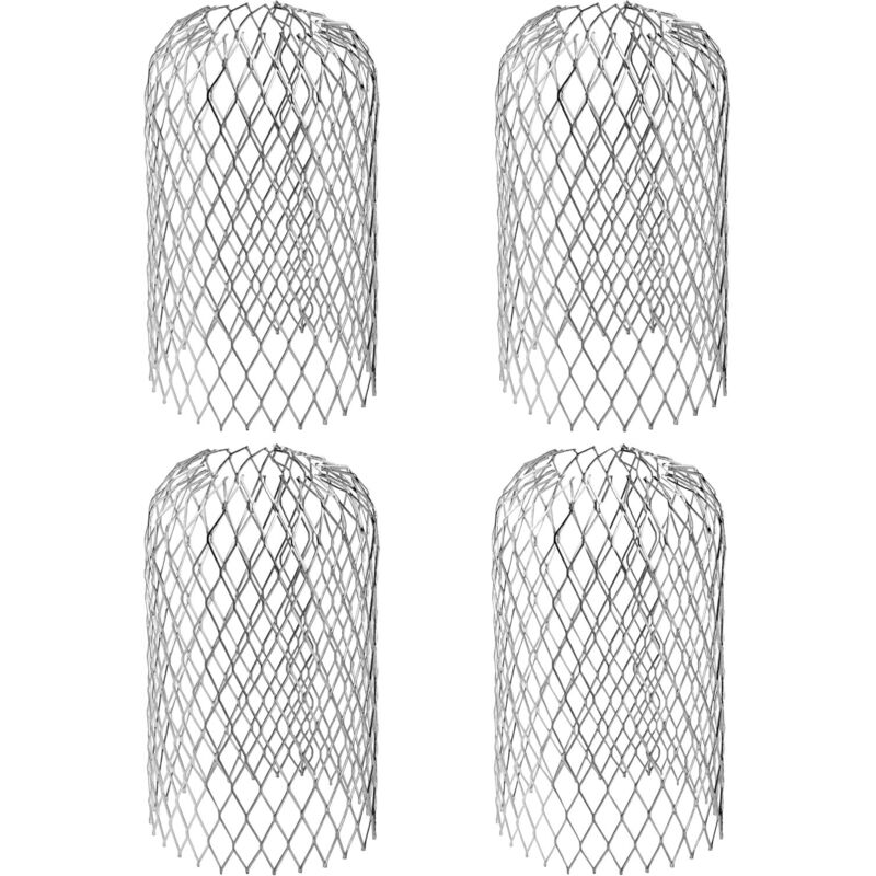 4er-pack Dachrinnensiebe, Dachrinnenabdeckungen, Laubschutzgitter, Laubfanggitter, Dachrinnenabdeckungen, Edelstahl, 17 X 8 Cm