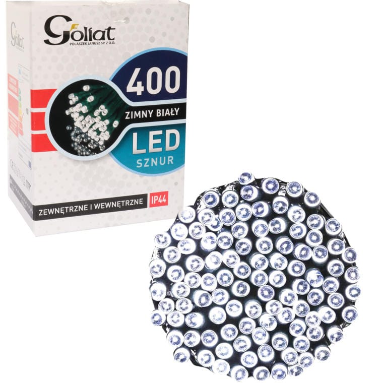 Weihnachtsbaumbeleuchtung Für Den Außenbereich, 400 Leds, Kaltweiß, Länge 19,95 M + Kabel 1,5 M, Netzanschluss, Schutzart Ip44