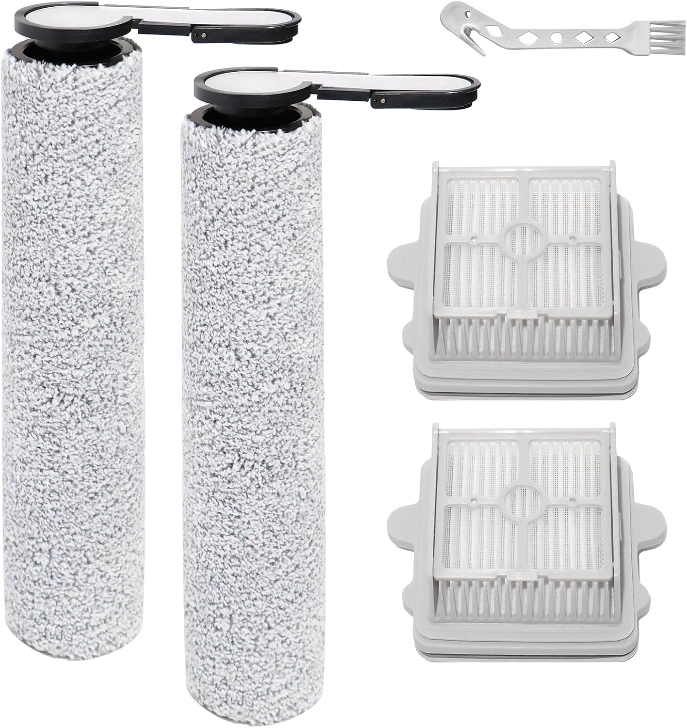 Brosse Rotative + Filtre – Pièces De Rechange Pour Aspirateurs Roborock F25 Rt/f25/f25 Ace/f25 Lt/f25 Alt/f25 Gt/f25 Xt/f25 Ace Combo/f25 Combo/f25 Bx, 2 Brosses Rotatives + 2 Filtres Hepa