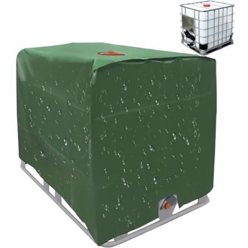 Ibc-schutzhülle Für 1000-liter-regenwassertank, Staub- Und Sonnenschutz, Wetterfest, 120 X 100 X 116 Cm