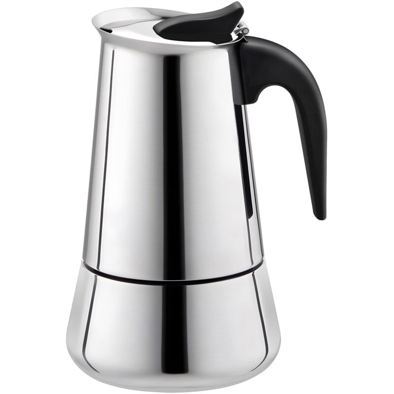 Espressokanne, Herdkanne, Espressomaschine, Italienisches Design, 300 Ml, Edelstahl