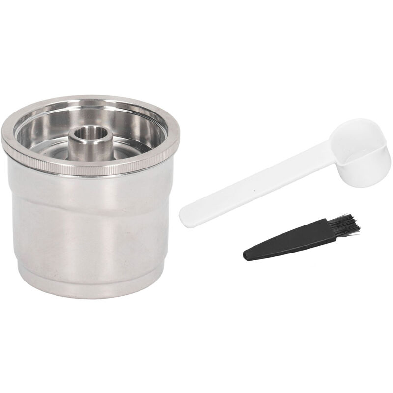 Wiederverwendbarer Kaffeekapselfilter, Edelstahl-kaffeepads Mit Löffel Und Bürste, Kompatibel Mit Kaffeemaschinen, Ideal Für Zuhause Oder Das Büro