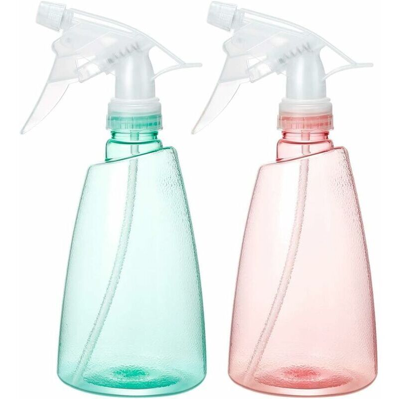 Sprühgerät, 2 Stück 500 Ml Leere, Wiederverwendbare Kunststoff-sprühflaschen, Nachfüllbarer Zerstäuber Mit Verstellbarem Sprühkopf Zum Pflanzen Von Blumen, Reinigen, Gärtnern, Reisen Usw.