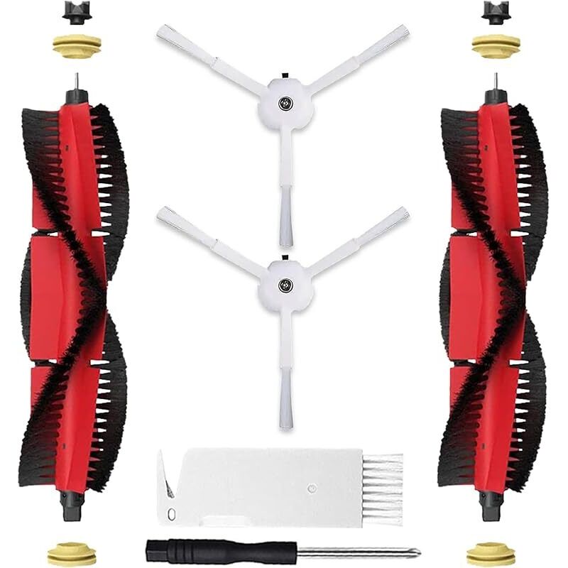 Ersatzbürsten Für Xiaomi Roborock S5 Max, S6 Pure, S6 Maxv, S6 Max, S4 Max, S4, S5, S50, S51, S55, S6, S60, S65, 2 Hauptbürsten, 2 Seitenbürsten