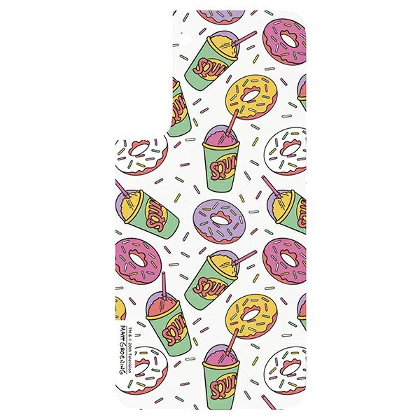 Samsung Galaxy S22 Plus Simpsons Donut Weißes Gehäusepanel
