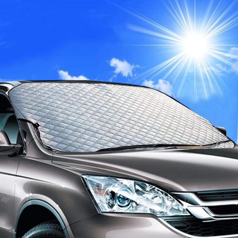 Sonnenschutz Für Die Windschutzscheibe, Uv-schutz, Perfekter Frontschutz Gegen Uv-strahlen Und Hitze Im Auto, Universell Passend Für Die Meisten Fahrzeuge, Faltbar