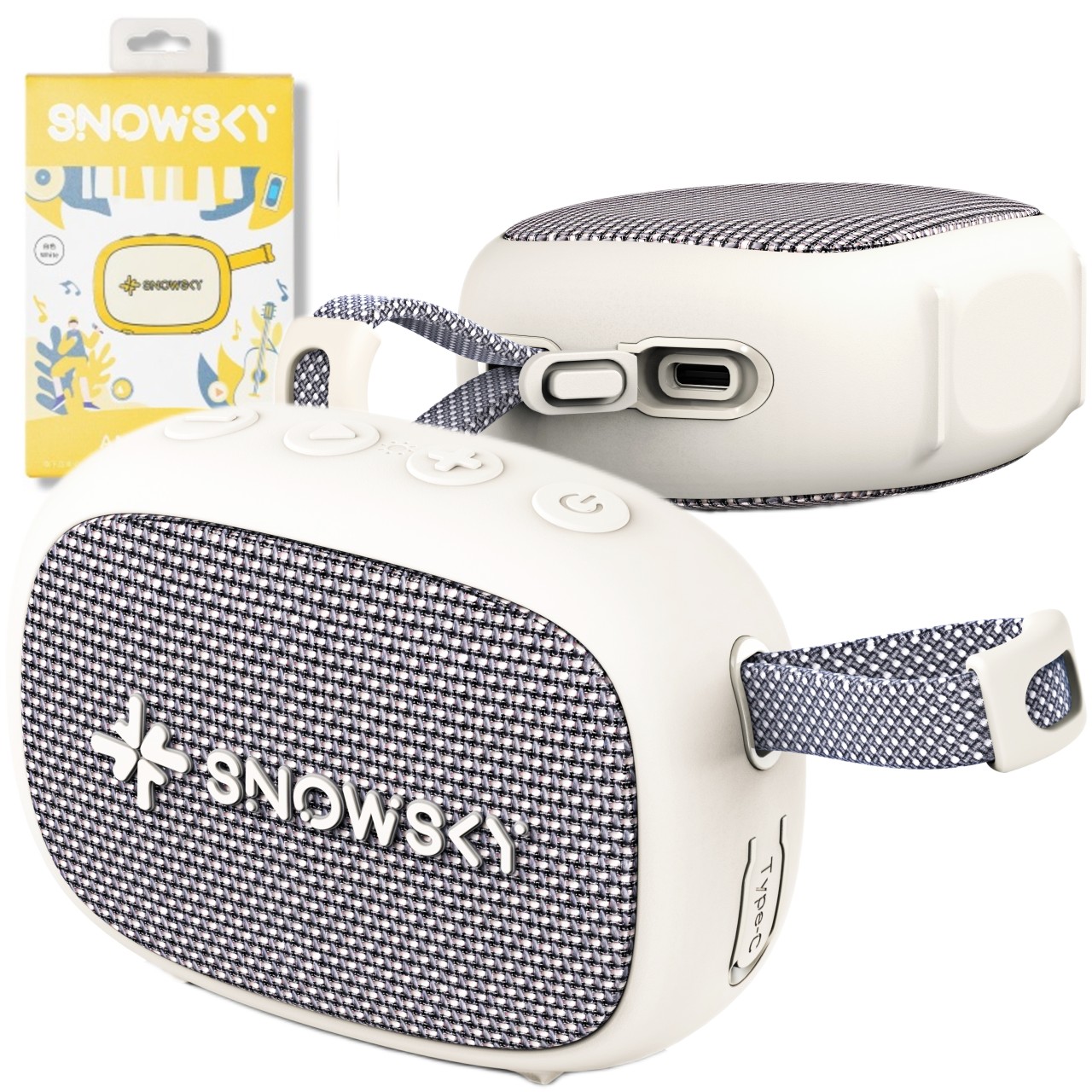 Fiio Snowsky Anywhere – Weiß – Tragbarer Bluetooth-lautsprecher
