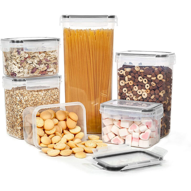 1,4-liter-küchenvorratsdosen, 10er-set, Luftdichte Kunststoff-vorratsdosen Mit Deckel, Zur Aufbewahrung Von Müsli, Nudeln, Mehl Und Tierfutter