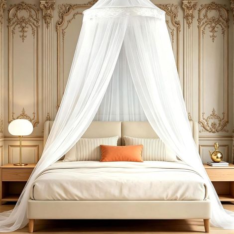 Moskitonetz Für Betten, 250 X 1100 X 60 Cm, Großes Moskitonetz Für Einzel- Und Doppelbetten, Faltbares Reise-moskitonetz, Für Reisen Und Zuhause/garten, Einfache Montage