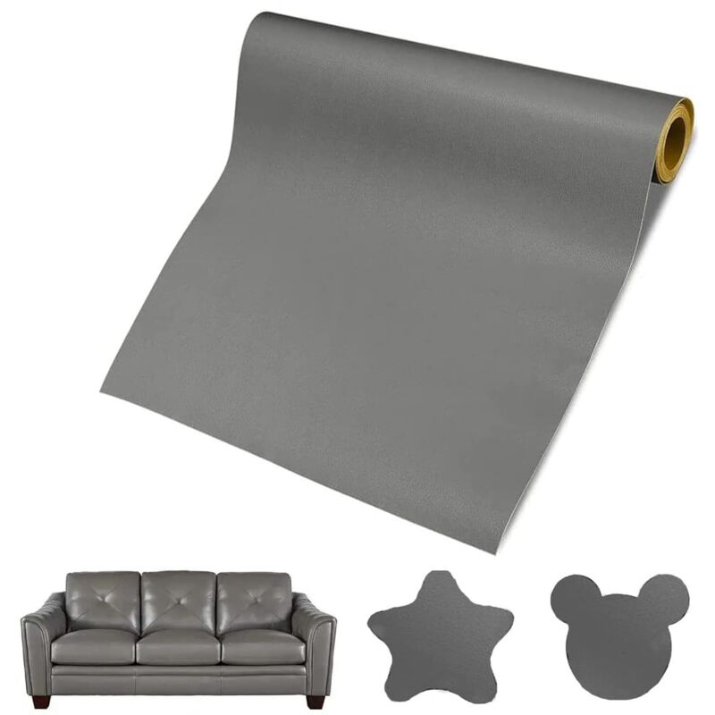 (grau) Selbstklebender Lederreparaturflicken Für Sofas, 50 X 137 Cm, Lederkleberolle, Lederreparaturflicken Für Sofas, Autositze, Handtaschen, Jacken, Diy-projekte