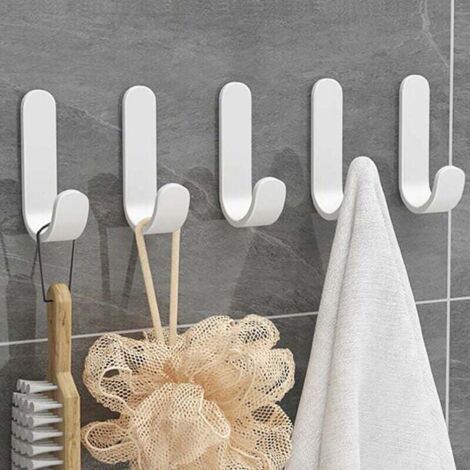 Stück (weiße) 3m-klebehaken, Selbstklebende Wandhaken Für Badezimmer, Wasserfester Handtuchhalter Für Schlafzimmer, Badezimmer, Küche, Decke, Zum Aufhängen Von Bademänteln