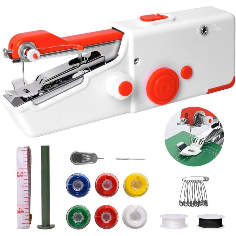 Tragbare Nähmaschine, Elektrisches Mini-modell Für Anfänger Und Erwachsene – Schnelles Und Bequemes Nähen Von Kleidung Und Diy-projekten