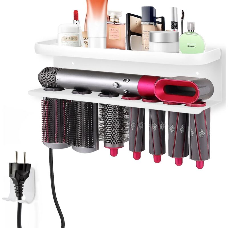 2-in-1-halterung Für Dyson Airwrap Lockenstab Und Haartrockner (weiß)