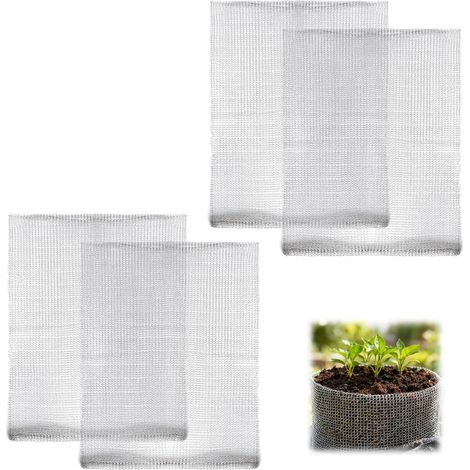 4-teiliges Set Wühlmaus-schutzkörbe, Maussicheres Gitter Für Pflanzen, Nagetiersicherer Korb, Netzbeutel Für Gartenpflanzen Zum Schutz Der Wurzeln Von Bäumen, Blumen Und Gemüse