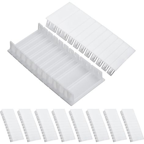 72-teiliges Set Mit Abdeckungen Für Schaltschrankschienen, Weiße Abs-modulabdeckungen Für Verteilerkästen, Werkzeuglose Montage, Kompatibel Mit Hager F-tronic Hensel, Ideal Für Elektroinstallationen