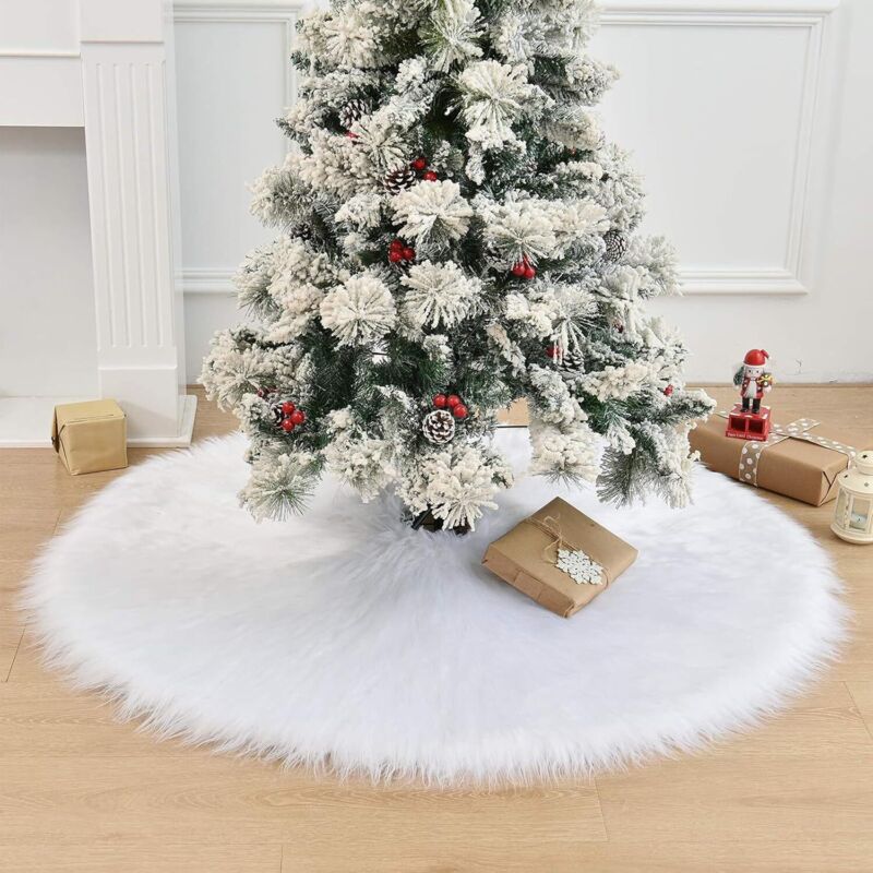 Weihnachtsbaumrock, Weihnachtsbaumhülle, Runde Weihnachtsbaumhülle, Geeignet Für Weihnachtsdekoration Und Festlichkeiten
