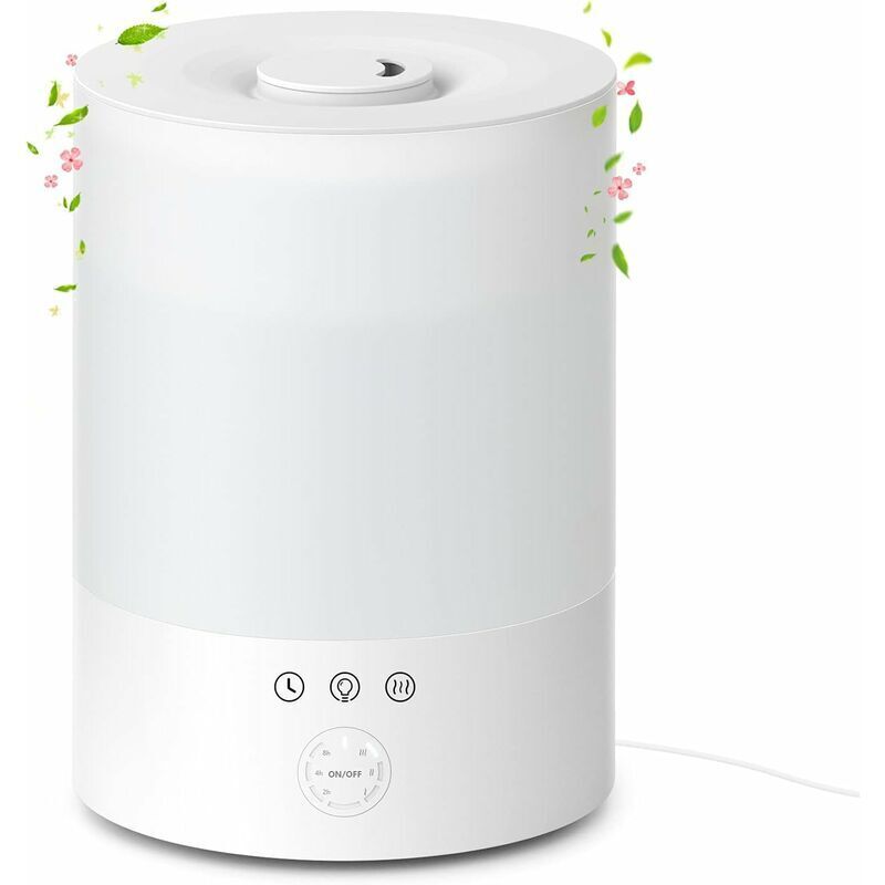 2,5-liter-ultraschall-luftbefeuchter Mit Leiser Funktion Und 7 Led-leuchten Für Das Schlafzimmer