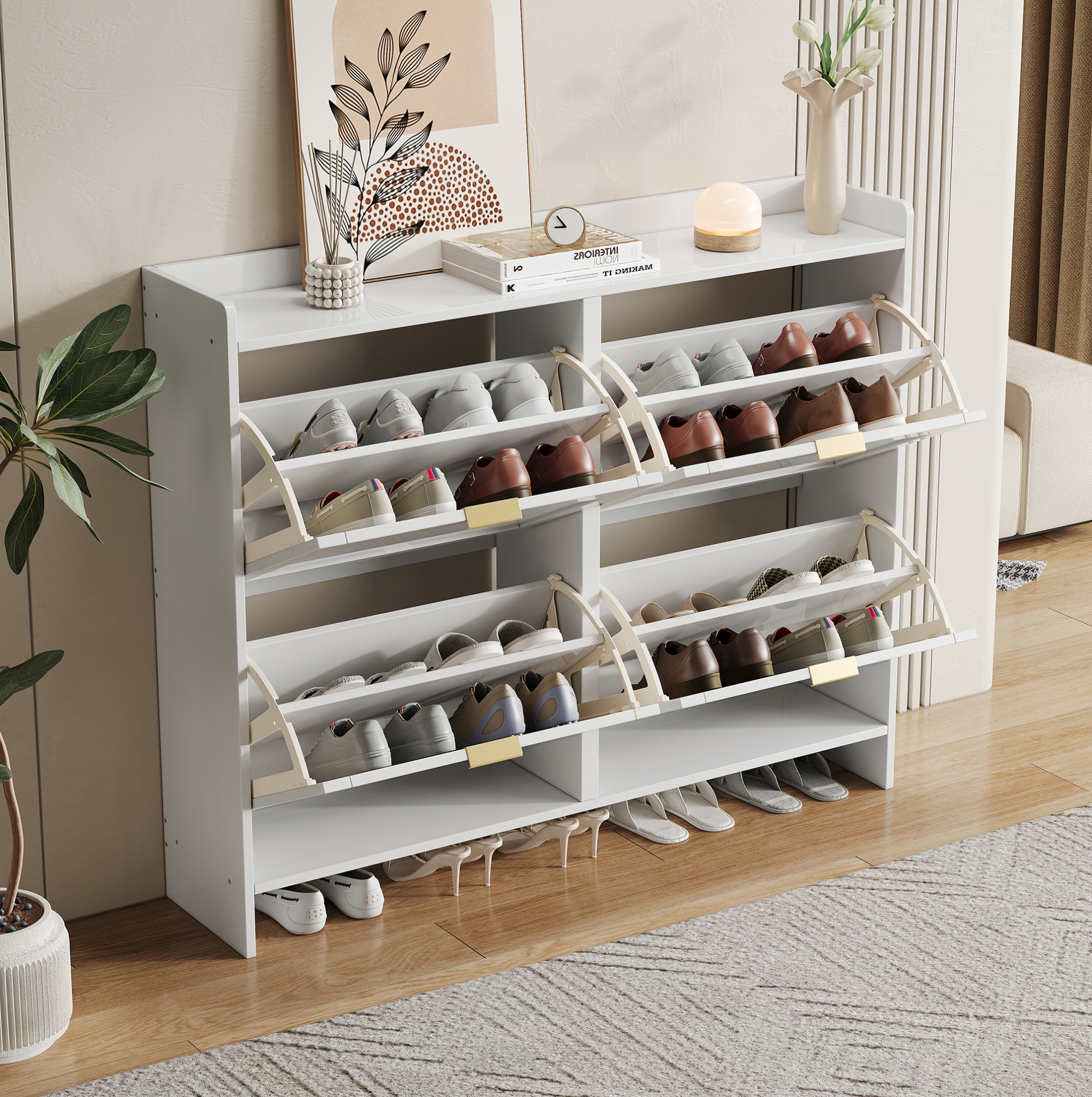 Schrank Sideboard Aufbewahrung 110 Cm Spanplatte Okmyhome