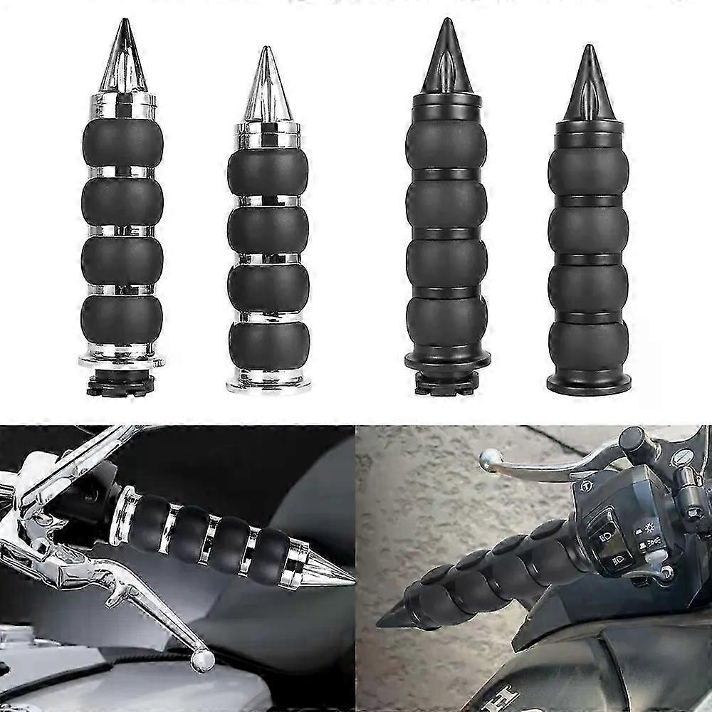 25 Mm 1 Motorrad-lenkergriffe Für Harley Cruiser Chopper Custom Suzuki Boulevard M109r Road Glide (25 Mm Silber)