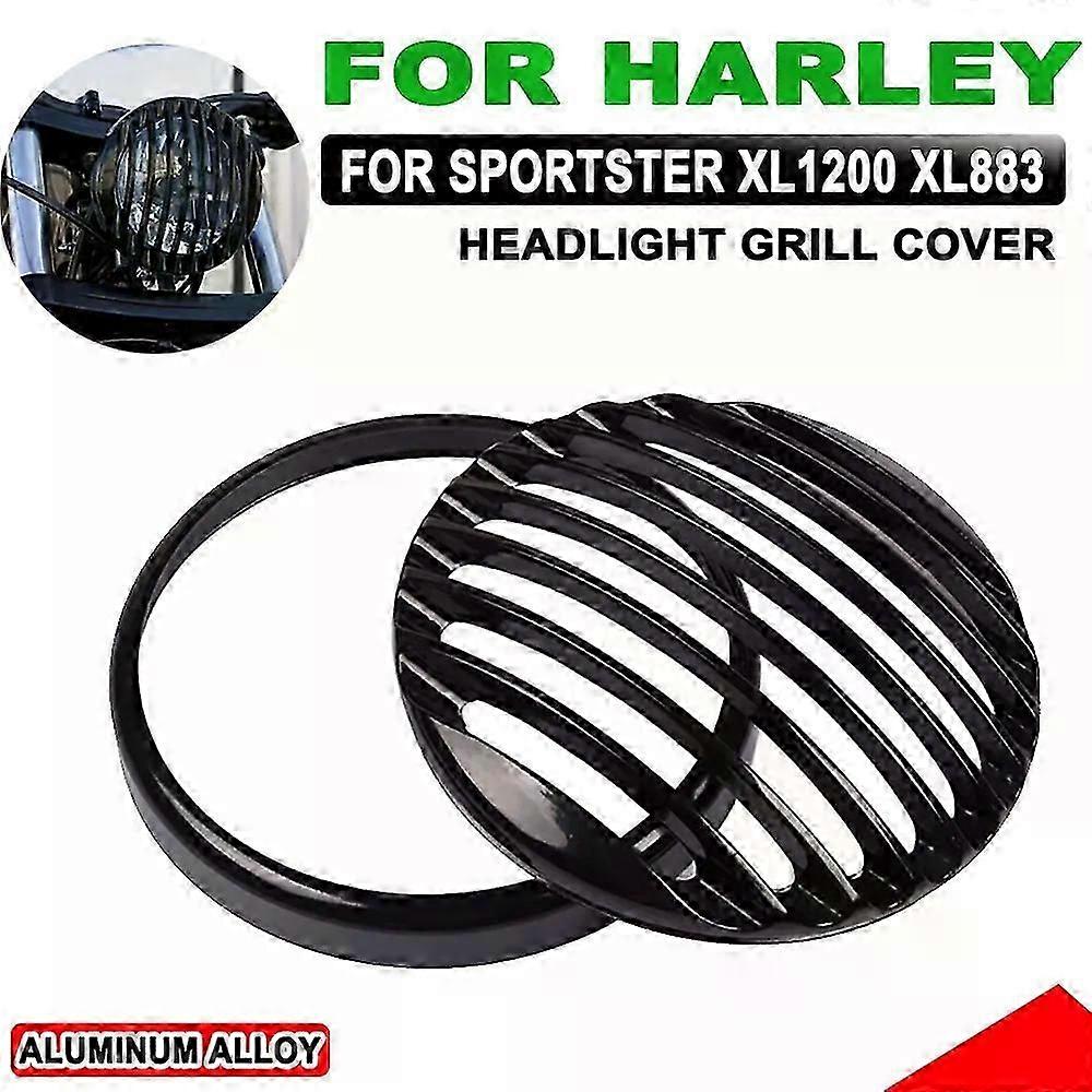 Motorrad-scheinwerfergrill-abdeckung, Passend Für Harley Davidson Sportster Xl 883, Xl883 Iron, Xl 1200, Xl1200 Custom, Xl1200c, 1200 (silberplattiert)
