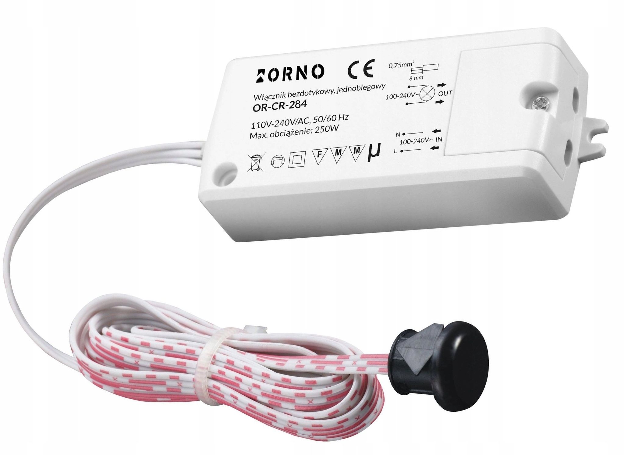 Schalter Orno Or-cr-284 Berührungslos Ip20 250 W