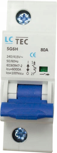 Leistungsschutzschalter Ospel Sg6h 80a 240 415v