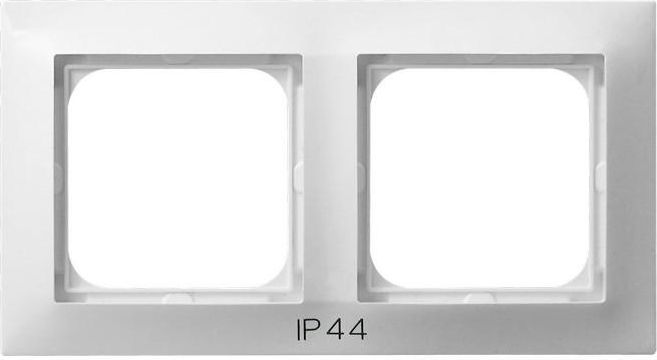 Impresja Doppelrahmen Für Ip44-schalter, Weiß Rh-2y/00