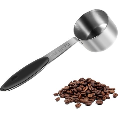 Messlöffel Aus Edelstahl, 30 Ml, Langer Griff Für Kaffee, Tee, Kakao, Gewürze Und Pulver.