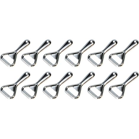 Set Mit 12 Flaschenöffnern Aus Silberfarbenem Stahl, Inklusive Kapsel.