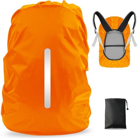 Wasserdichte Und Reflektierende Regenhülle Für Rucksäcke, Staubdicht, Diebstahlsicher, Ideal Zum Radfahren, Wandern, Campen Und Reisen.