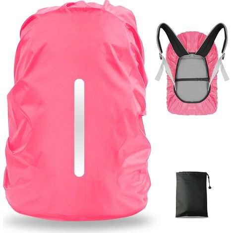 Wasserdichte, Reflektierende Rucksackhülle, Staubdicht Und Diebstahlsicher, Ideal Zum Radfahren, Wandern, Campen Und Reisen.