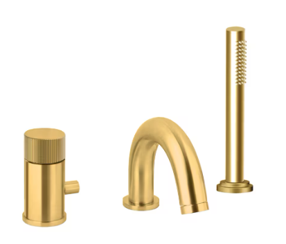 Wannenrandmischer Mit Erhöhter Durchflussmenge Honey Gold Gebürstet. Paffoni Serie Jo Jo047hgsp Honey Gold Spazzolato