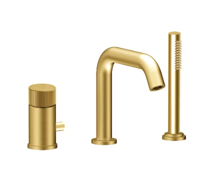 Wannenrandbatterie Mit Umsteller Honey Gold Gebürstet. Paffoni Serie Jo Jo045hgsp Honey Gold Spazzolato