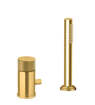 Wannenmischer Ohne Auslauf Honey Gold Gebürstet. Erhöhte Durchflussmenge. Paffoni Serie Jo Jo048hgsp Honey Gold Spazzolato