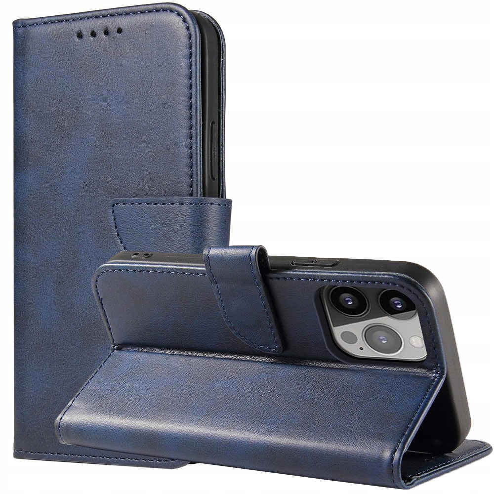Elegante Schutzhülle Mit Klappe Und Standfunktion Für Iphone 14 Plus, Blau