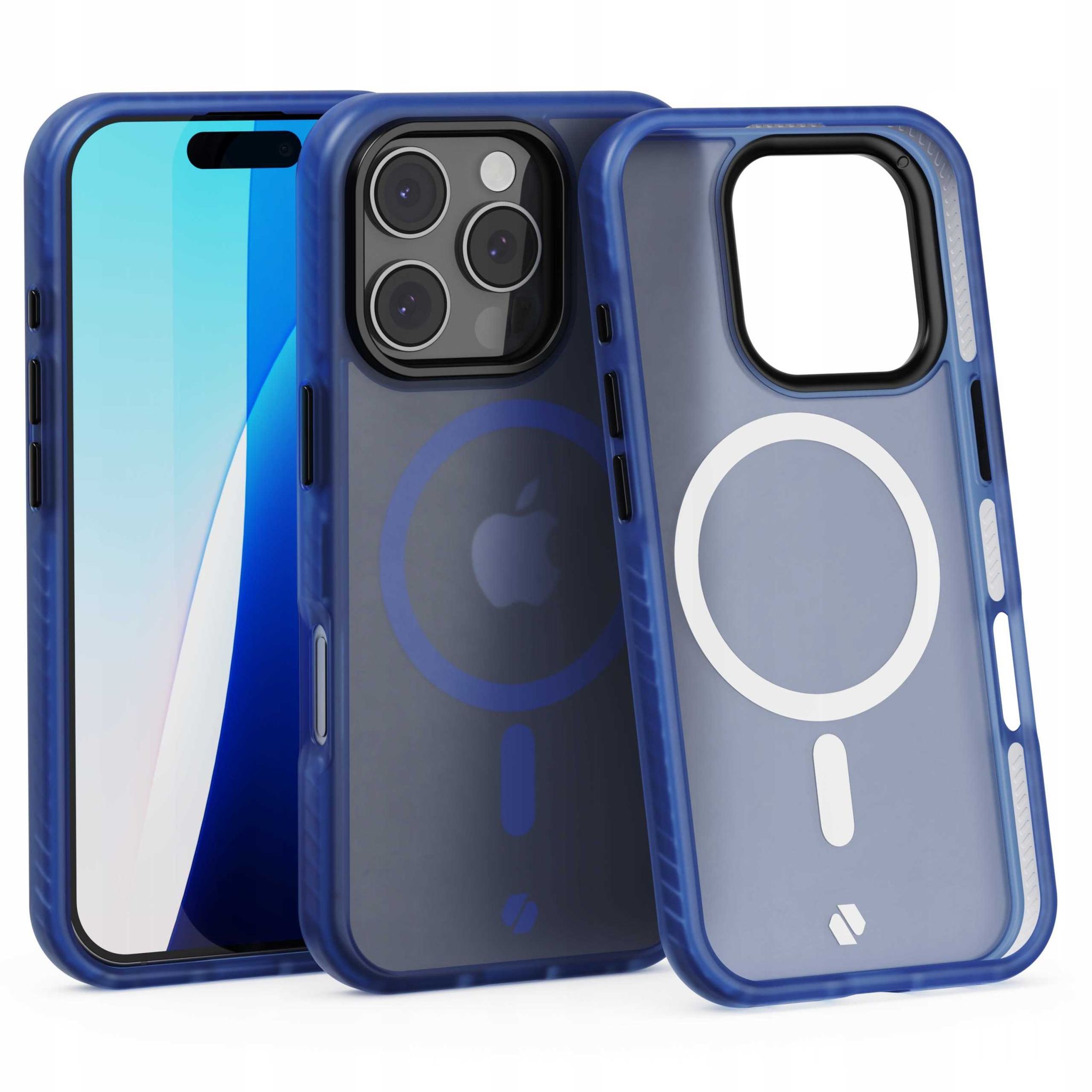 Spacecase Hybrid Fusion Mag Iphone 16 Pro Dunkelblau