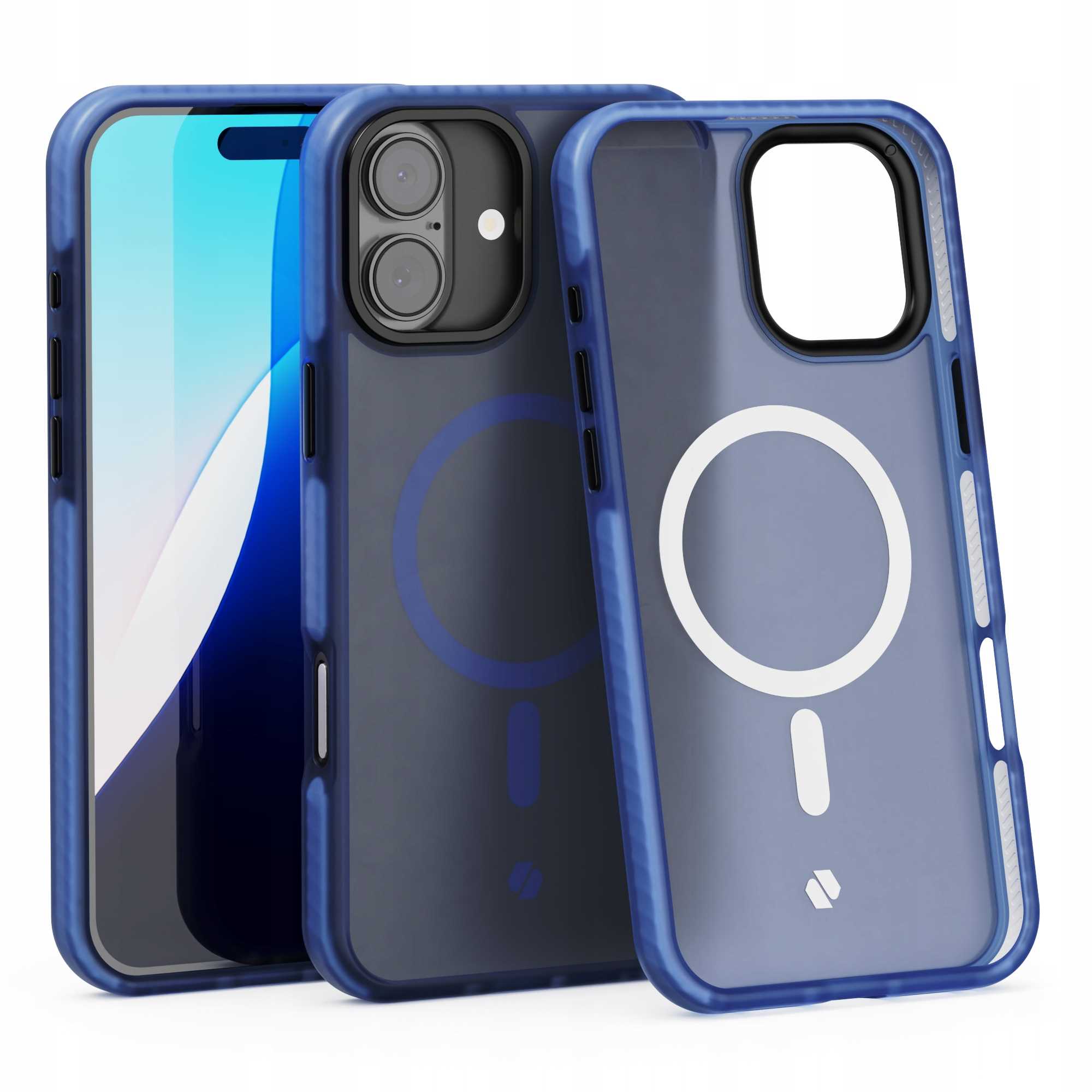 Spacecase Hybrid Fusion Mag Iphone 16 Plus Dunkelblau