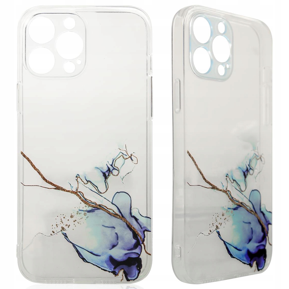 Marble Case Schutzhülle Für Iphone 12 Pro Max, Gel-cover, Marmorblau