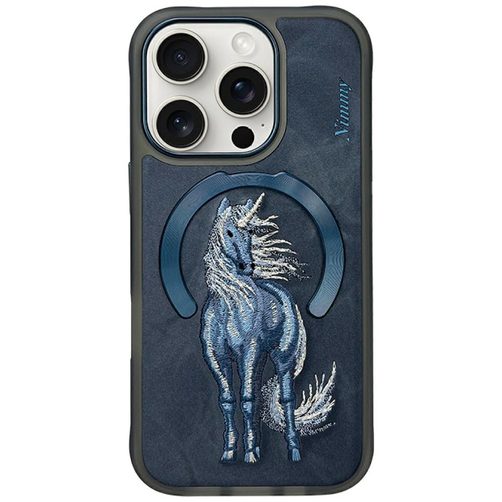 Nimmy Magnetische Fantasy-tier-magsafe-hülle Für Iphone 16 Pro Blau