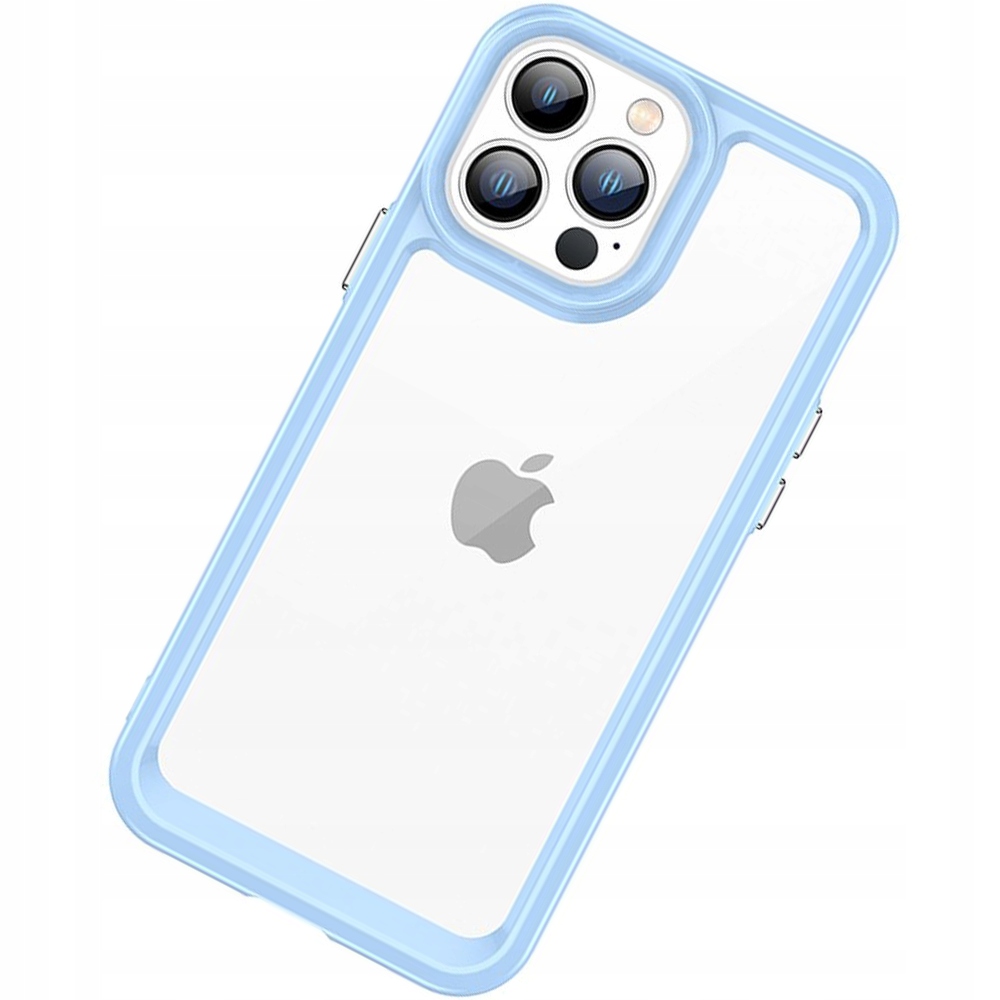 Schutzhülle „outer Space“ Für Iphone 12 Pro Max, Hartschalenetui Mit Gelrahmen, Blau