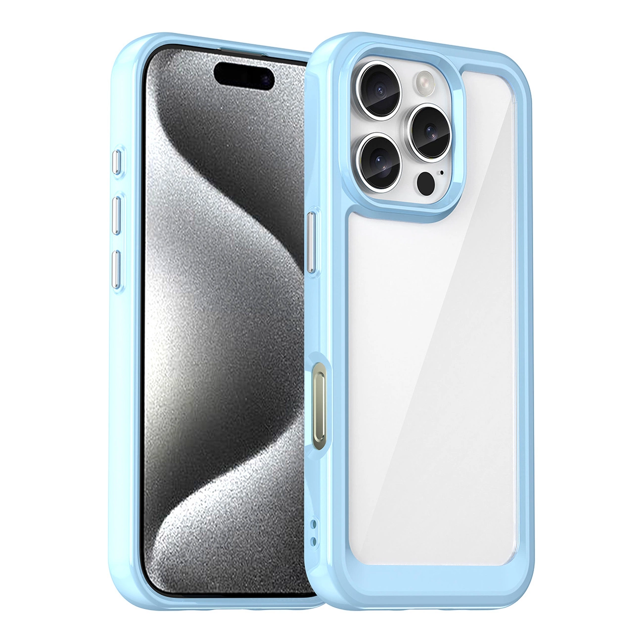 Schutzhülle „outer Space“ Mit Gelrahmen Für Iphone 16 Pro Max – Blau