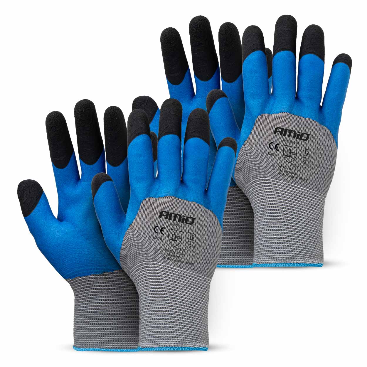 Schutzhandschuhe Mit Polyesterschaumbeschichtung, 3/4 Größe 9 3131x 4 Stück Amio-04644