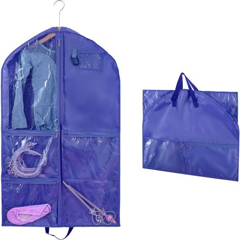 Kleidersack Zum Aufhängen, Kleidersack Mit Mehreren Fächern Für Kinder Und Erwachsene, Wasserdichter Schutzkleidersack Mit Reißverschluss Für Tänzer