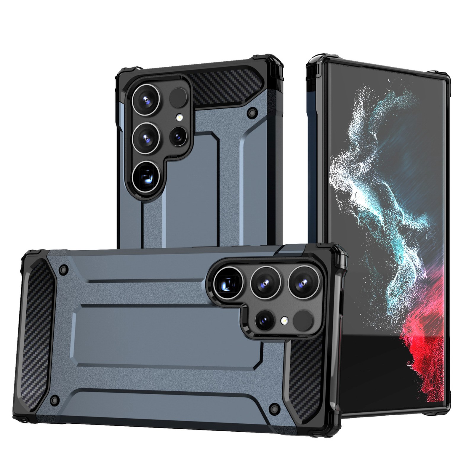 Samsung Galaxy S25 Edge Hybrid-schutzhülle – Blau