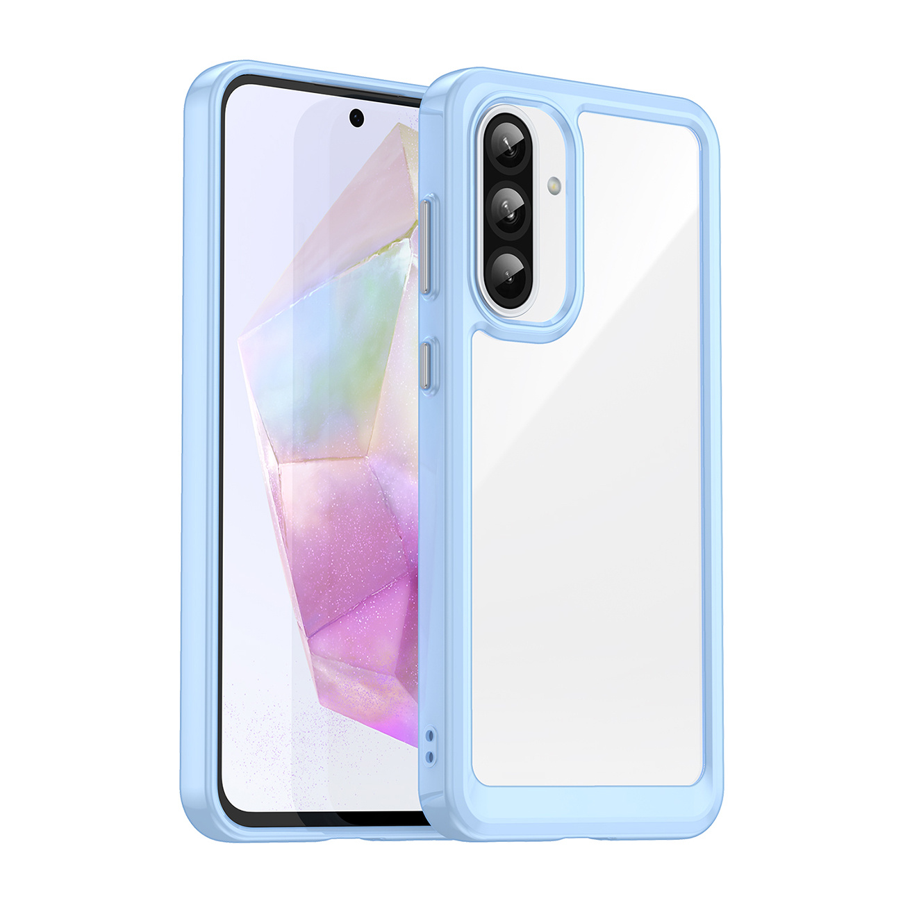 Samsung Galaxy A56 Weltraum-hülle Mit Flexiblem Rahmen – Blau
