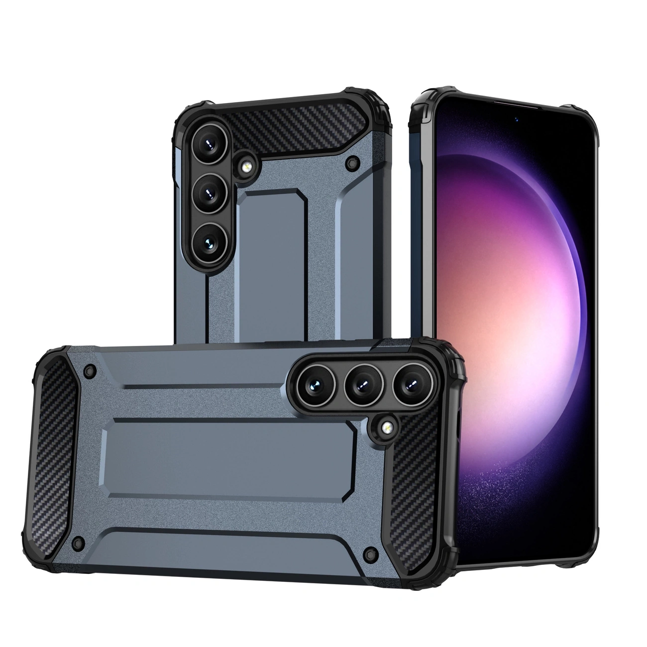 Samsung Galaxy S25+ Hybrid-schutzhülle - Blau