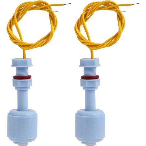 Stück Vertikaler Schwimmerschalter, Wasserstandssensor, Blauer Schwimmersensor, 10w 52mm Flüssigkeitsregler Für Hydrokultur, Gartenbau, Aquarien, Schwimmbecken